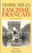 Couverture du livre « Fascisme francais » de Pierre Milza aux éditions Flammarion