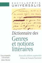 Couverture du livre « Dictionnaire des genres et notions litteraires » de  aux éditions Albin Michel