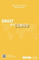 Couverture du livre « Droit du Congo » de  aux éditions Lgdj