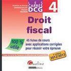 Couverture du livre « DCG 4 ; droit fiscal 2012-2013 (3e édition) » de Beatrice Grandguillot et Francis Grandguillot et Pascale Recroix aux éditions Gualino