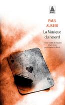 Couverture du livre « La musique du hasard » de Paul Auster aux éditions Actes Sud