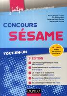 Couverture du livre « Concours SESAME ; tout-en-un (2e édition) » de Marie-Virginie Speller et Pia Boisbourdain et Catherine Baldit-Dufays et Marie-Annik Durand aux éditions Dunod