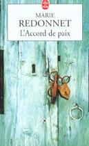 Couverture du livre « L'accord de paix » de Redonnet-M aux éditions Le Livre De Poche