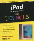 Couverture du livre « Ipad ; édition ios 9 pour les nuls » de Edward C. Baig aux éditions First Interactive