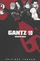 Couverture du livre « Gantz T.10 » de Hiroya Oku aux éditions Delcourt