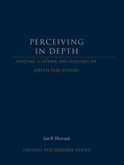 Couverture du livre « Perceiving in Depth, Volume 3: Other Mechanisms of Depth Perception » de Howard Ian P aux éditions Oxford University Press Usa