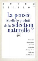 Couverture du livre « Pensee est-elle le produit de select » de  aux éditions Puf