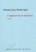 Couverture du livre « L'angoisse du roi Salomon » de Romain Gary aux éditions Mercure De France