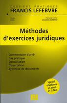 Couverture du livre « Méthodes d'exercices juridiques » de Bros Grignon-Derenne aux éditions Lefebvre