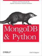 Couverture du livre « MongoDB and Python » de Niall O'Higgins aux éditions O Reilly