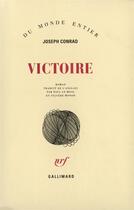 Couverture du livre « Victoire » de Joseph Conrad aux éditions Gallimard