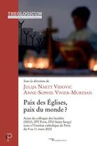 Couverture du livre « Paix des Eglises, paix du monde ? » de Vidovic Julija aux éditions Cerf