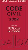 Couverture du livre « Code civil 2009 » de  aux éditions Dalloz