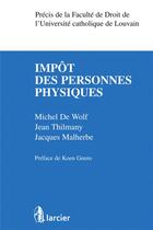 Couverture du livre « Précis d'impôt des personnes physiques » de  aux éditions Larcier