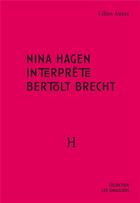 Couverture du livre « Nina Hagen interprète Bertolt Brecht » de Lilian Auzas aux éditions Hippocampe