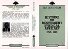 Couverture du livre « Histoire du mouvement syndical africain ; 1790-1929 » de Iba Der Thiam aux éditions L'harmattan