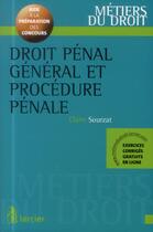 Couverture du livre « Droit pénal et procédure pénale » de Guillaume Beaussonie aux éditions Larcier