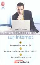 Couverture du livre « Rechercher un emploi sur internet - logo 