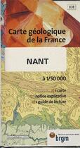 Couverture du livre « Carte géologique de la France ; Nant » de  aux éditions Brgm