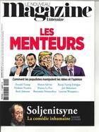 Couverture du livre « Le nouveau magazine litteraire n 11 les menteurs - novembre 2018 » de  aux éditions Le Magazine Litteraire