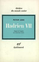 Couverture du livre « Hadrien vii » de Luke Peter aux éditions Gallimard