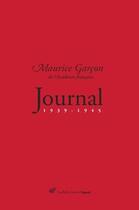 Couverture du livre « Journal (1939-1945) » de Maurice Garcon aux éditions Belles Lettres