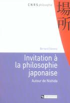 Couverture du livre « Invitation a la philosophie japonaise » de  aux éditions Cnrs