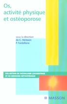 Couverture du livre « Os, activite physique et osteoporose - simon 2005 » de Fardellone/Herisson aux éditions Elsevier-masson