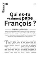 Couverture du livre « Qui es-tu vraiment pape François ? » de Bertrand Lemaire aux éditions Tequi