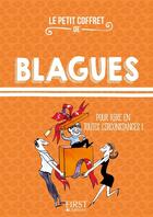 Couverture du livre « Le petit coffret de blagues » de Laurent Gaulet aux éditions First