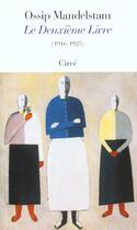 Couverture du livre « Le deuxième livre (1916-1925) » de Ossip Mandelstam aux éditions Circe