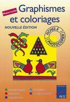 Couverture du livre « Graphismes et coloriages » de Helene Baron aux éditions Retz