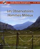 Couverture du livre « Observatoires hommes milieux » de Dugot P aux éditions Pu Du Midi