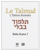 Couverture du livre « Le talmud t xxx - baba kama 2 » de Adin Steinsaltz aux éditions Biblieurope