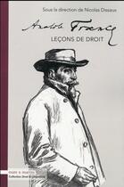 Couverture du livre « Anatole France ; leçons de droit » de Nicolas Dissaux aux éditions Mare & Martin