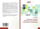 Couverture du livre « Syndrome d'apnees obstructives du sommeil et syndrome metabolique » de  aux éditions Editions Universitaires Europeennes