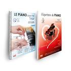 Couverture du livre « OFFRE DUO - LE PIANO POUR LES 9/15 ANS - VOL 1 + REPERTOIRE DE PIANO - VOL 1 » de Christophe Astié aux éditions F2m