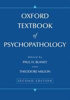 Couverture du livre « Oxford Textbook of Psychopathology » de Millon Theodore aux éditions Editions Racine