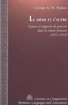 Couverture du livre « Le meme et l'autre » de Badasu Cosmas Km aux éditions Peter Lang