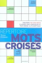 Couverture du livre « Répertoire des mots croisés » de Tristan Delamare aux éditions Marabout