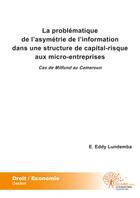 Couverture du livre « La problematique de l'asymetrie de l'information dans une structure de capital risque aux micro entr » de Lundemba E. Eddy aux éditions Edilivre