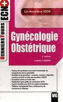 Couverture du livre « Gynécologie obstérique (2e édition) » de Laetitia Campin aux éditions Vernazobres Grego