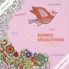 Couverture du livre « 52 bonnes résolutions à colorier » de  aux éditions Larousse