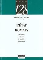 Couverture du livre « L'Etat Romain » de Lancon aux éditions Nathan