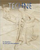 Couverture du livre « Techne, n 52, 2021. la datation : un defi pluridisciplinaire » de Richardi May Roland aux éditions Techne