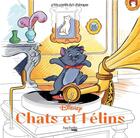Couverture du livre « P'tits carrés art-thérapie ; chats & félins » de Disney aux éditions Hachette Pratique