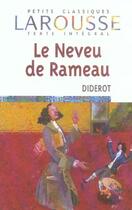 Couverture du livre « Le neveu de Rameau » de Denis Diderot aux éditions Larousse