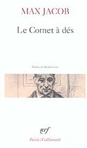 Couverture du livre « Le cornet à dés » de Max Jacob aux éditions Gallimard