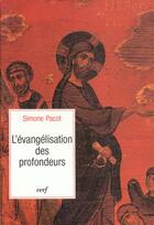 Couverture du livre « L'Evangélisation des profondeurs » de Simone Pacot aux éditions Cerf