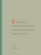 Couverture du livre « Rituel de l'initiation chrétienne des adultes » de  aux éditions Mame